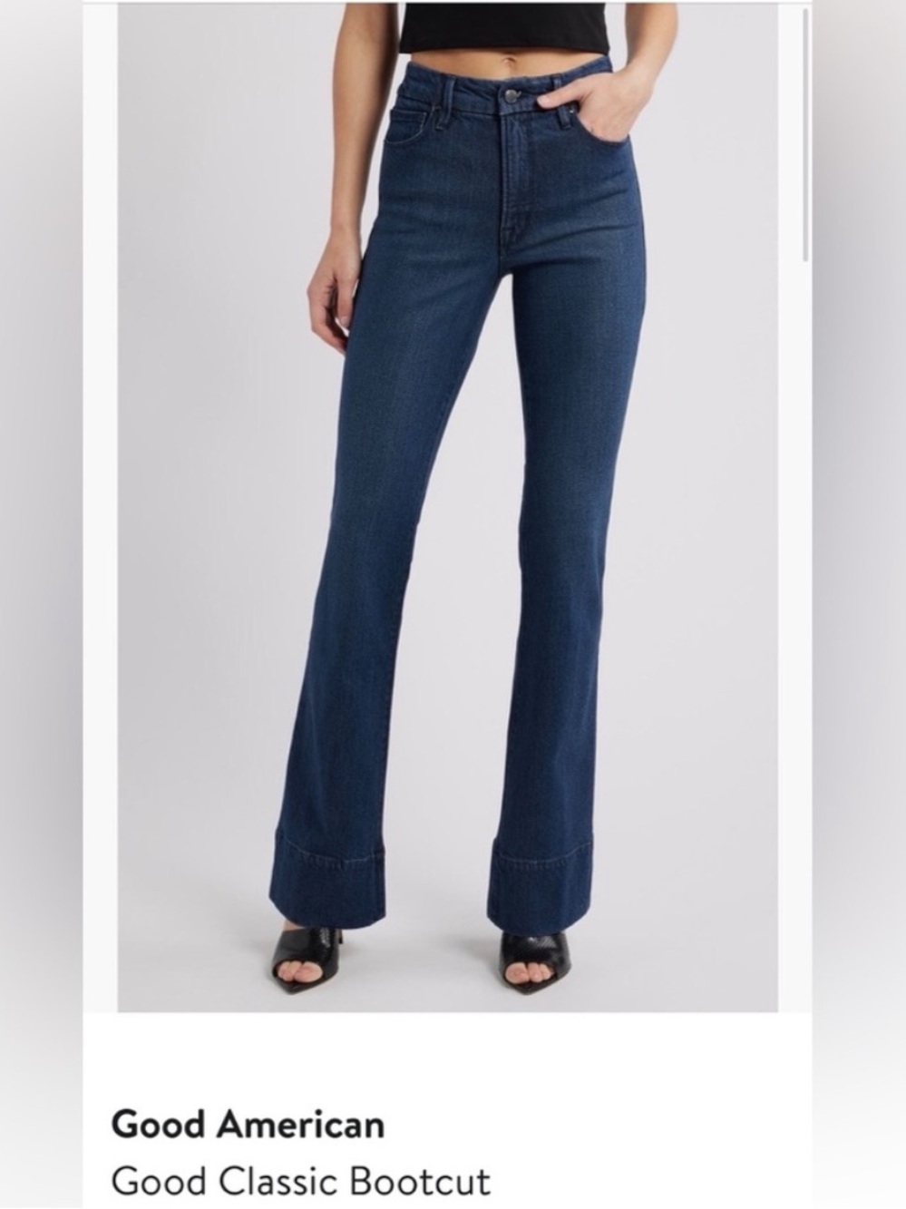 Good American Good classic bootcut jeans